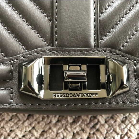 Rebecca Minkoff small love cross body/ quilted in gray - Picture 5 of 9